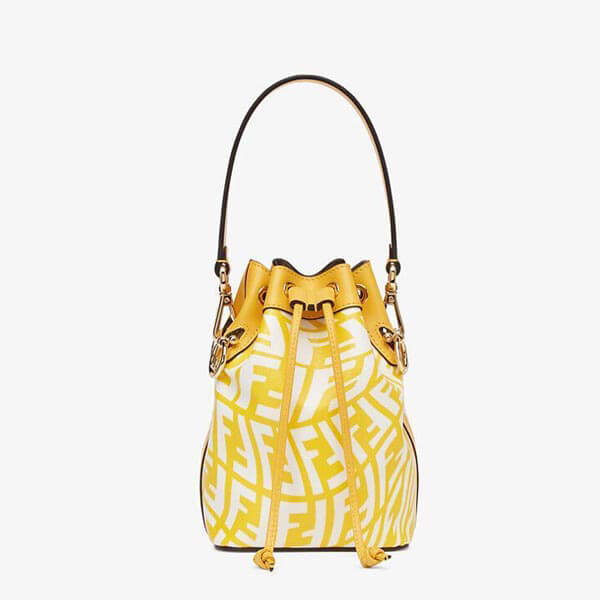 21SS【フェンディ】ミニバッグ コピーストラップ付き キャンバス レディース BS010AFL1F1E8K